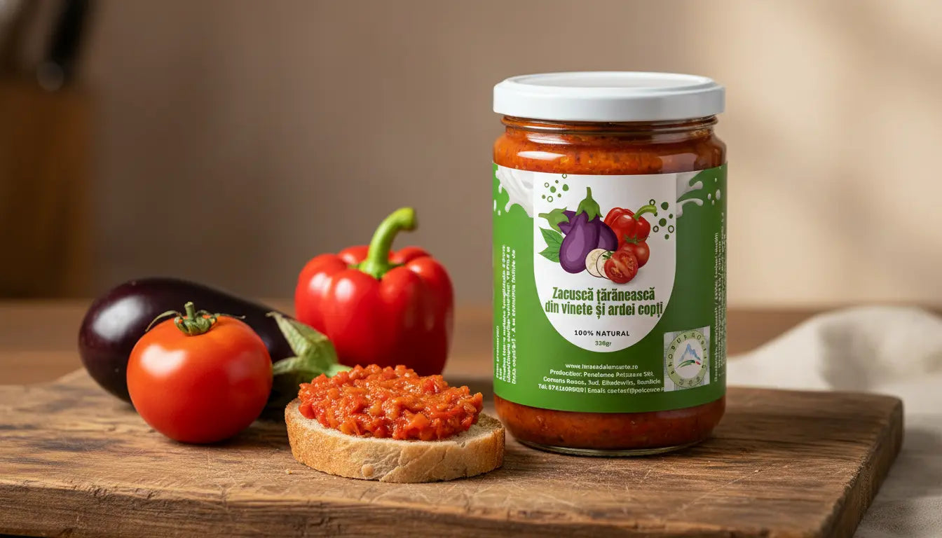 Zacuscă de Casă – Gustul Autentic al Tradiției - 350 gr Hrană de la Munte