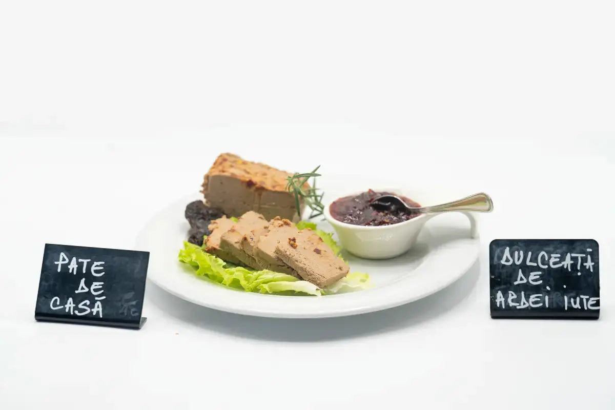 Pate de ficat de rată cu dulceață de ardei iute – 150 gr Hrană de la Munte